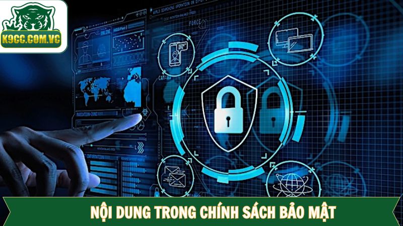 Chi tiết nội dung trong chính sách bảo mật
